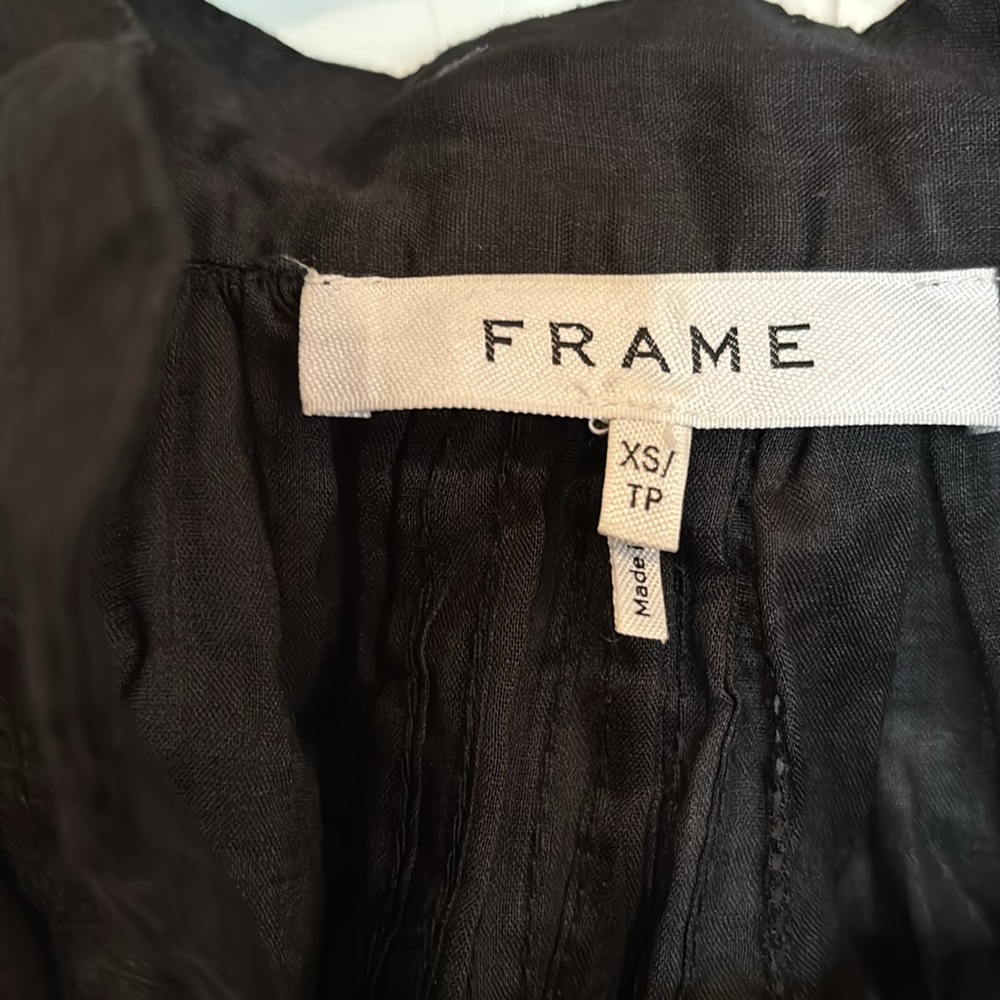 Frame black lace 3/4 sleeve blouse - Picture 2 of 13